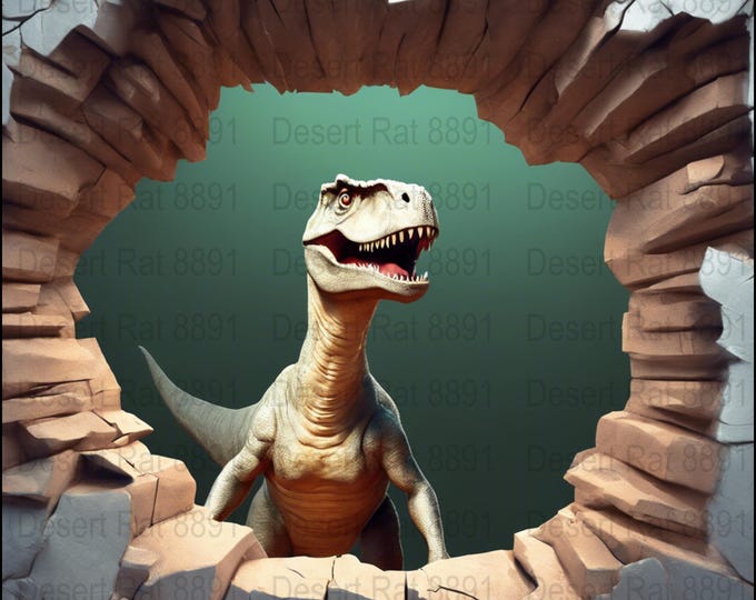 20 oz Skinny Tumbler Cool Dino 3D Sublimation Design, Straight & Tapered tumbler Wrap, Instant Download