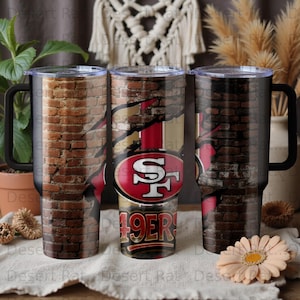 San Francisco 49ers en téléchargement numérique PNG, fichier de conception de Logo de l'équipe de football NFL effet mur de briques déchirées, cadeau Fan Art pour le jour du match