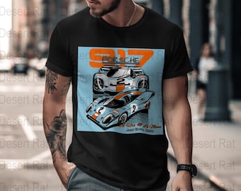 Porsche 917 T-Shirts, Le Mans 1970, Racing Car, Automotive Art, Vintage Motorsport, Retro Design, Classic Race, Car Enthusiast