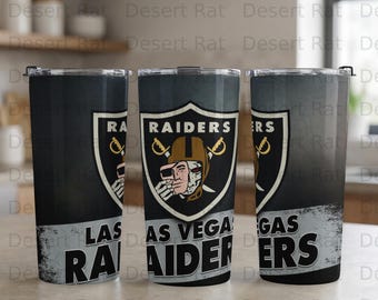 Las Vegas Raiders Tumbler, Skull Logo, Football Fan Gift