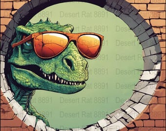 20 oz Skinny Tumbler Cool Dino 3D Sublimation Design, Straight & Tapered tumbler Wrap, Instant Download