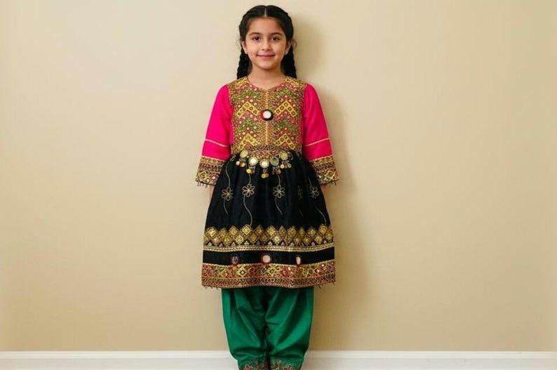Girls Afghan Dress