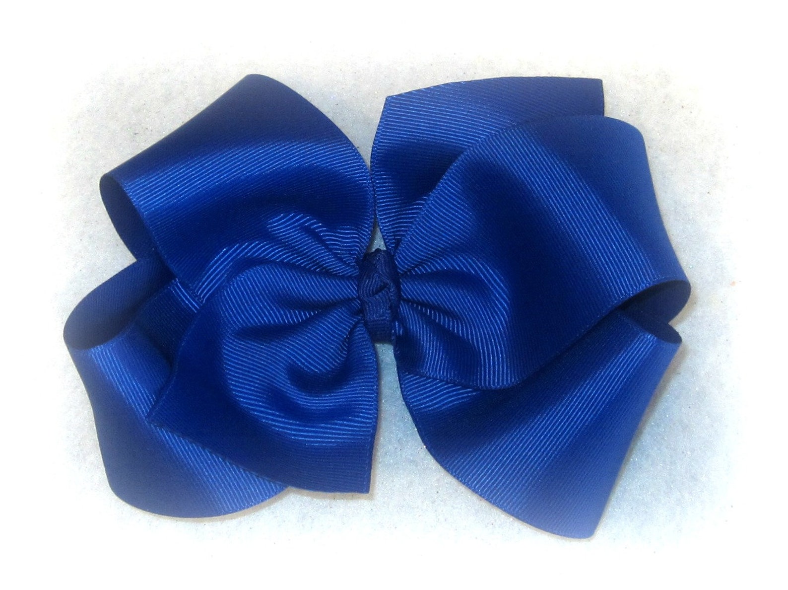 5. Big Royal Blue Hair Bow with Rhinestone Center - wide 10