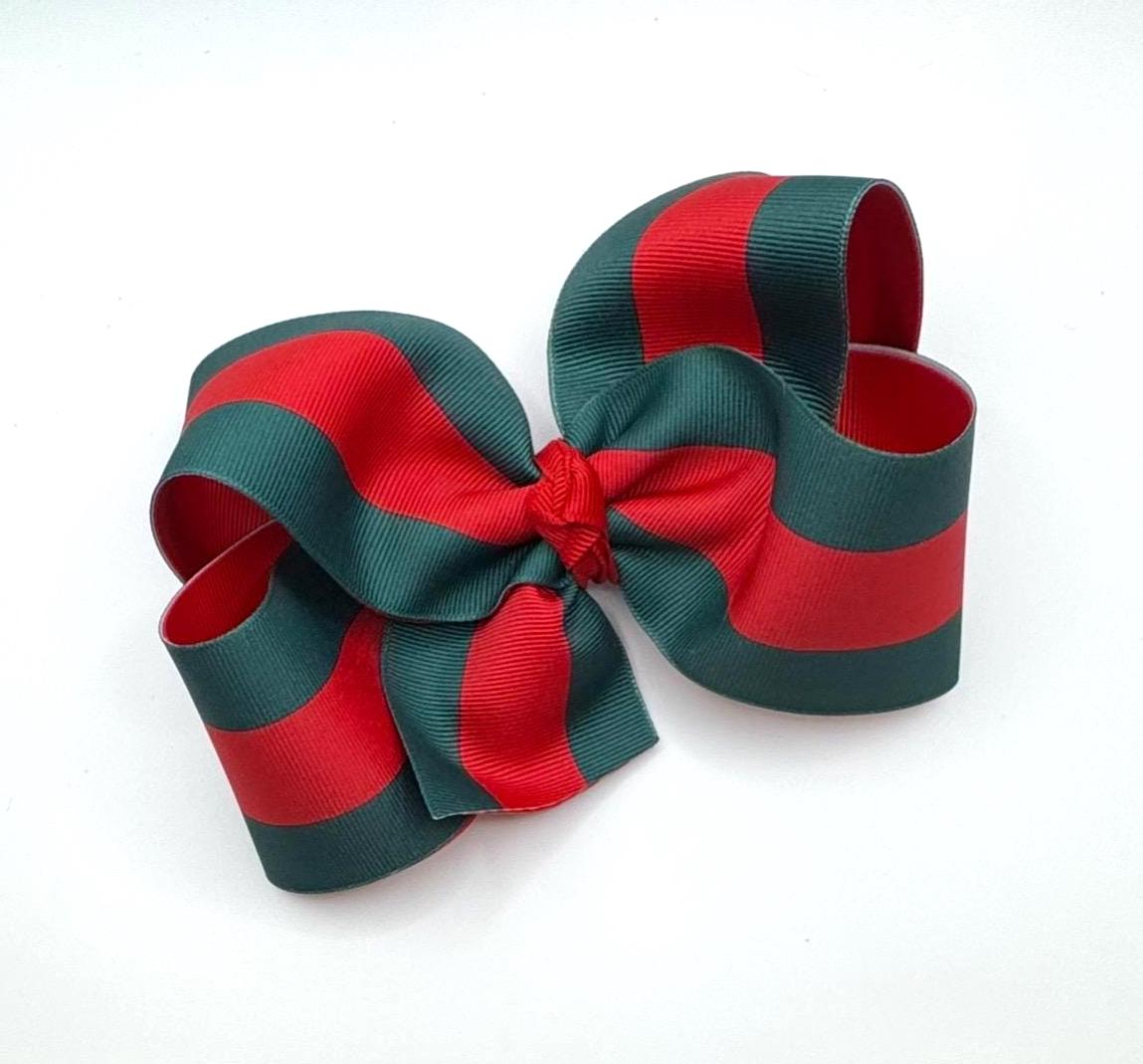 ❤️❤️Gucci Rose Embroidered Heart Bow Headband in Red and Green on GG Silk❤️❤️ gucci-Red-Beige-GG-Flora-  main image 4