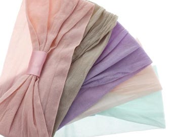 Thick Nylon Stretch Headband, Interchangable Headband for Hair Bows, Wide Stretchy Headband, Baby Girls Detachable Headband, Pink Headband
