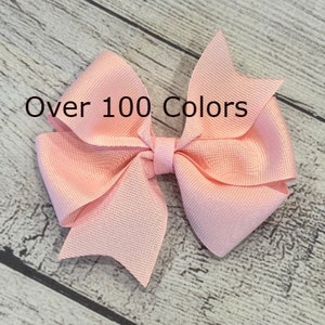 Pinwheel Hair Bows, Baby Girls Bows, You Pick Colors, Medium 4 Inch Hair Bows, Bows with Clips, Boutique Bows, Toddler Bows, Classic Bows