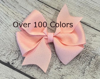 Hair Bows, Girls Boutique Hairbows, Pinwheel Bows for Baby Girl and Toddler, You Pick Colors, Custom Package of Bows, Alligator Clip Bow