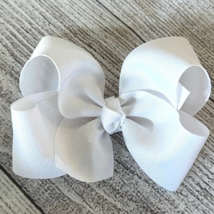 You Pick CUSTOM Color Hair Bow, Girls Hair Bows, Hairbows, Choose Your Size Bow, Toddler Bows, Big Bow, 5 inch or 4 Inch Bow, Bows for Girls