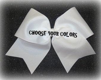Cheer Bows, Girls Cheer Bows, Softball Bows, Girls Big Hairbows, Team Bows, Dance Bows, Cheerleader Hair Bows, 7 inch bows, U Choose Colors