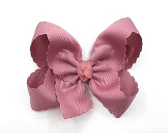 Noeuds à bords festonnés, Noeud pour cheveux mauve, Noeuds pour filles, Noeuds avec clip, Noeuds pour la rentrée, Noeuds BTS, Noeud en or rose, Noeuds pour cheveux, Noeuds roses