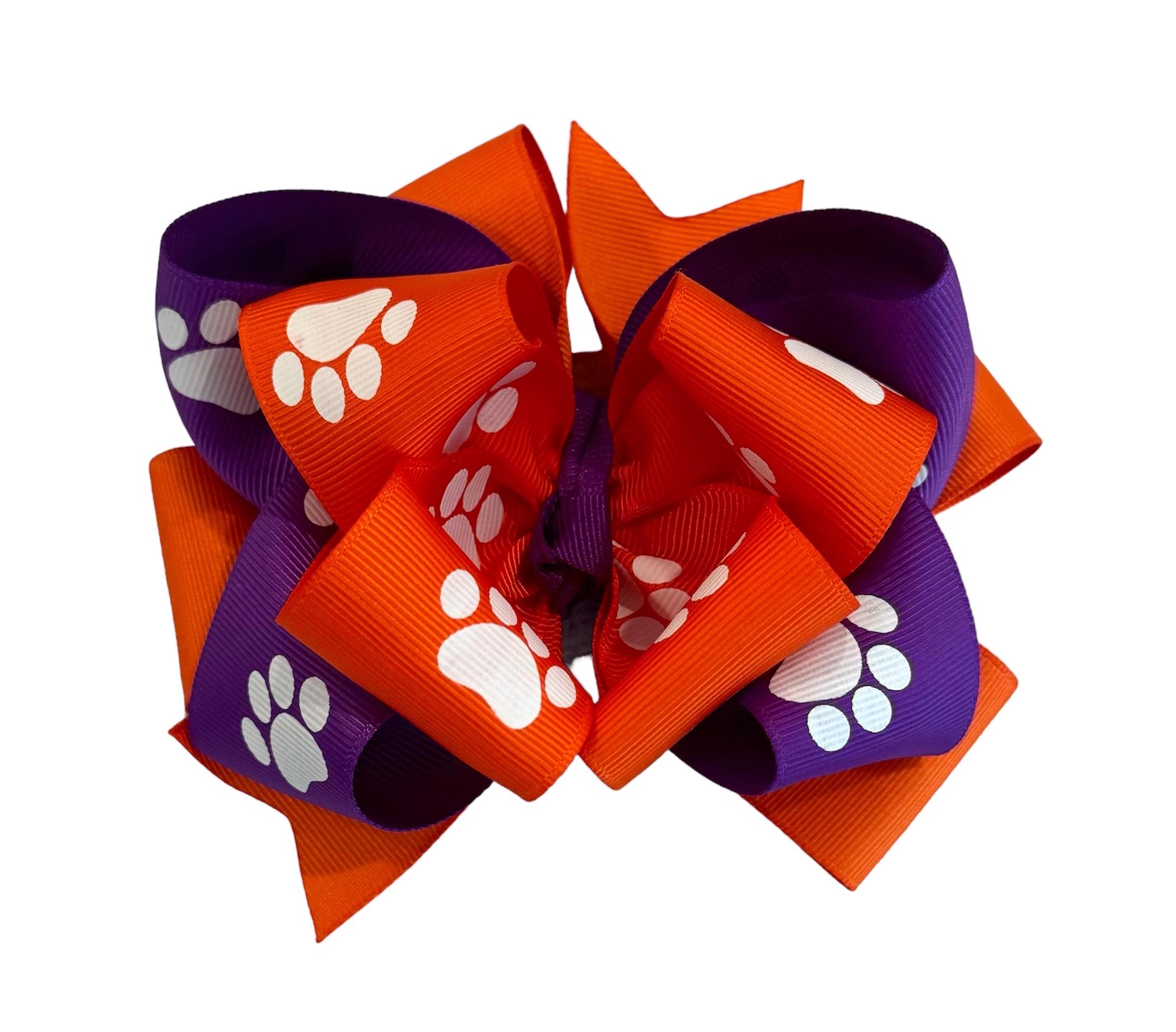 NCAA Clemson Tigers Sparkle Elastic Headband - Officially Licensed Team Spirit Hair Accessory - View #3