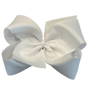 Noeuds pour cheveux, Noeuds blancs, Noeuds pour bébé, grand noeud blanc de 6 pouces, Noeuds de 5 pouces, bandeau blanc, Noeuds pour cheveux de tout-petit, Noeud pour cheveux de mariage, cadeau bébé