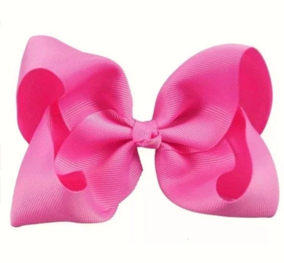 Pink Boutique Hairbow, Pink Hair Bow Clip, Large Pink Hair Bows