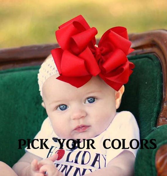 big hair bows for babies