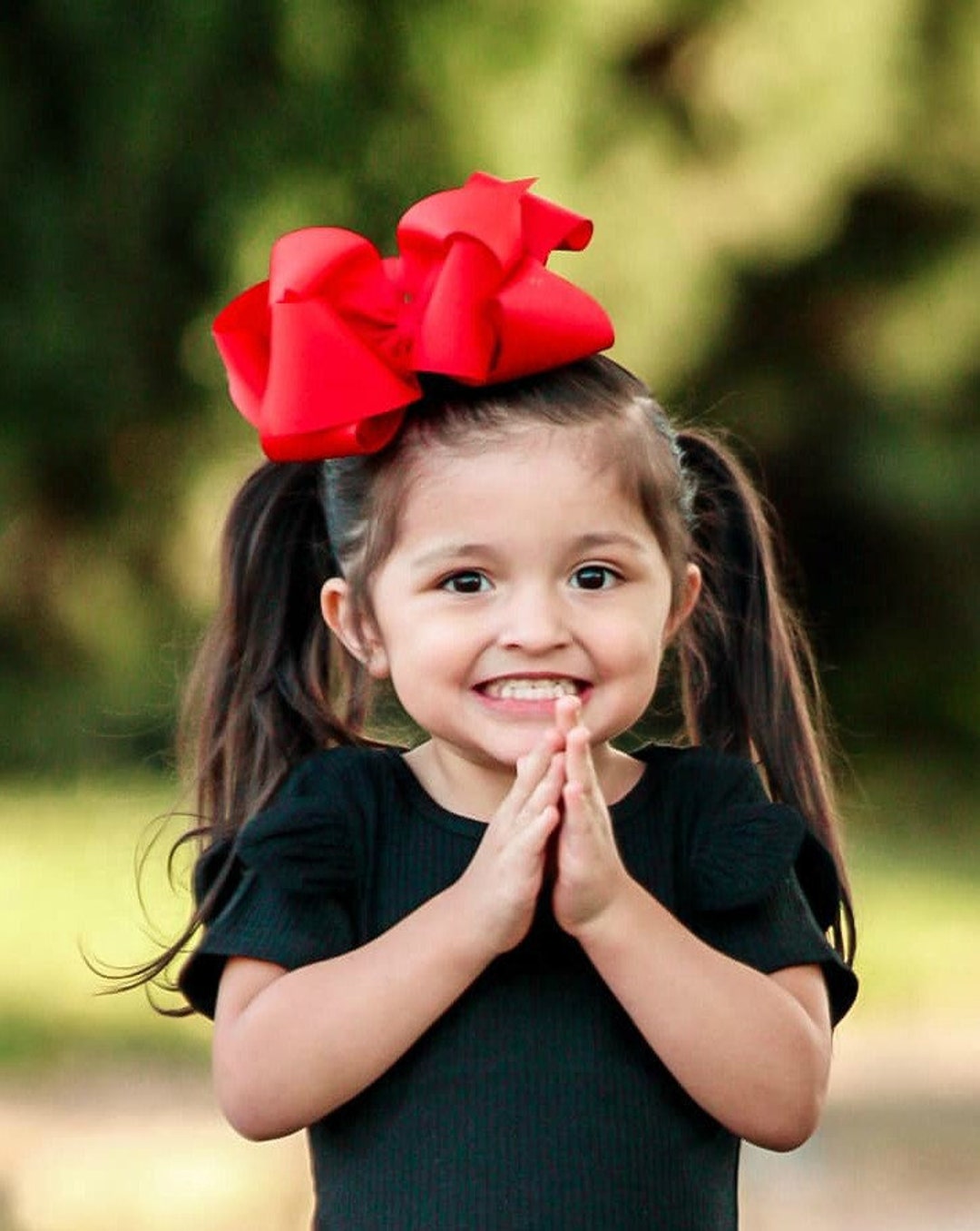 Baby girl red bow 2025