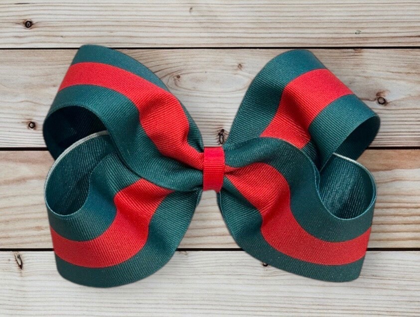 Gucci Inspired Leopard Stripe Hair Bow *LIMITED* – Sassy Sweet Designs