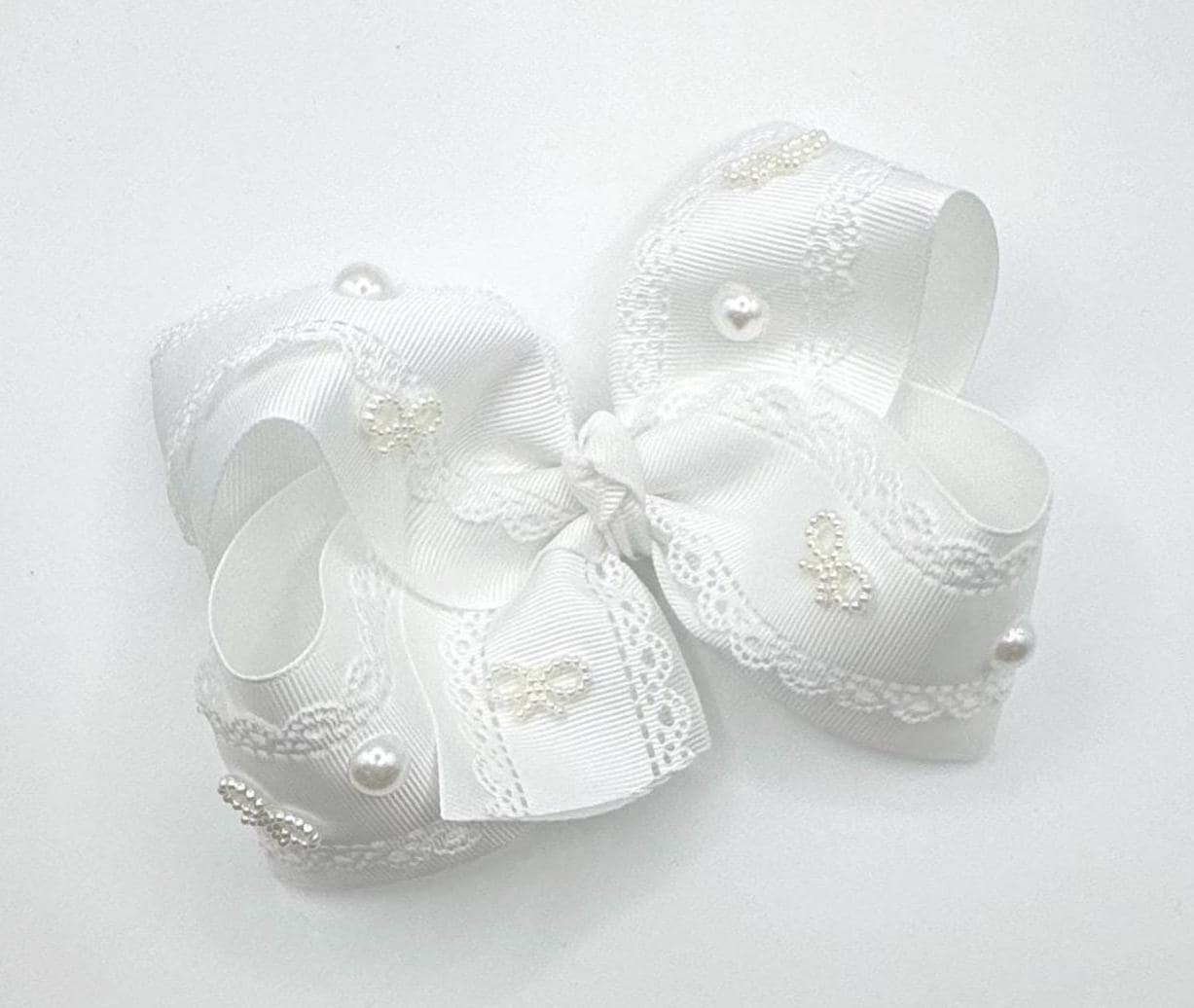 Pearl Bow Hair Clip - Etsy