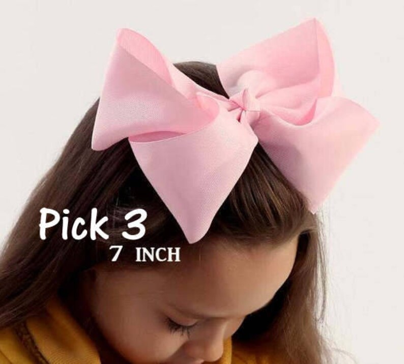 Big Bows Jumbo Hair Bow Pick 3 Lot Set of 3 Southern Style Etsy