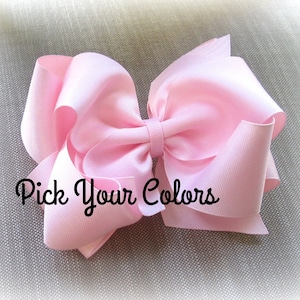 Girls Big Hair Bows, Large Oversized Bows, 5 extra Large Hairbows, Large Bow Bundle Sets, Huge Jumbo Hair Bow, Big Bows for Baby and Toddler