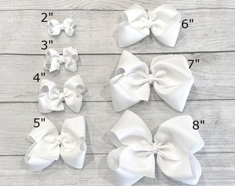 Hair Bows, Girls Hairbows, You Pick Size, Baby Hair Bow, Choose Colors, Basic Hair Bows, School Bows, Boutique Hair Bows, Bows for Girls