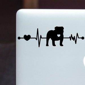 Bulldog Car Decal, Bulldog Decal Laptop Decal Bulldog Sticker Bulldog Mom Car Sticker Window Decal