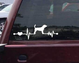 Beagle Decal, Beagle Car Decal, Beagle, Hound Dog, Hunting Dog, Beagle Lover, Hound Lover, Dog Lover Gift, Beagle, Beagle Mom, Dog Gift