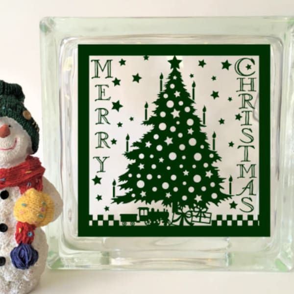 Glass Block Sticker Etsy