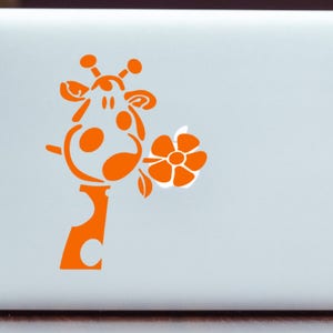 Giraffe, Giraffe Decal, Colorful Giraffe Car Decal, Laptop Decal, Giraffe Lover, Giraffe Sticker