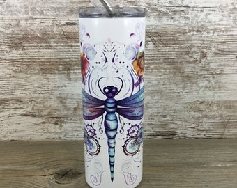 Dragon Fly 20 oz Skinny Tumbler