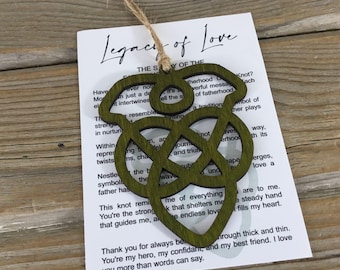 The Fatherhood Celtic Knot Story Card Ornament