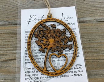 Dandelion Wood Story Card Christmas Ornament