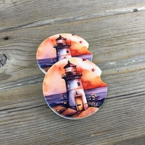 Lighthouse Car Coasters