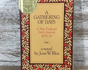 A Gathering Of Days Hardcover Signed By Joan W. Blos Newbery Award Winner 1980
