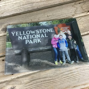 Custom Photo Glass Cutting Board, Personalized Glass Cutting Board