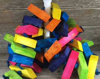 Large Wood Bird Toy: Macaw & Cockatoo, Sammy's Heavy Load