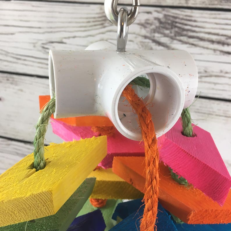 Large Parrot Toy Macaw Toy Samantha's Lazy Bird Large Etsy