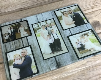 Custom Photo Cutting Board, Kitchen Decor, Personalized Picture Glass Cutting Board