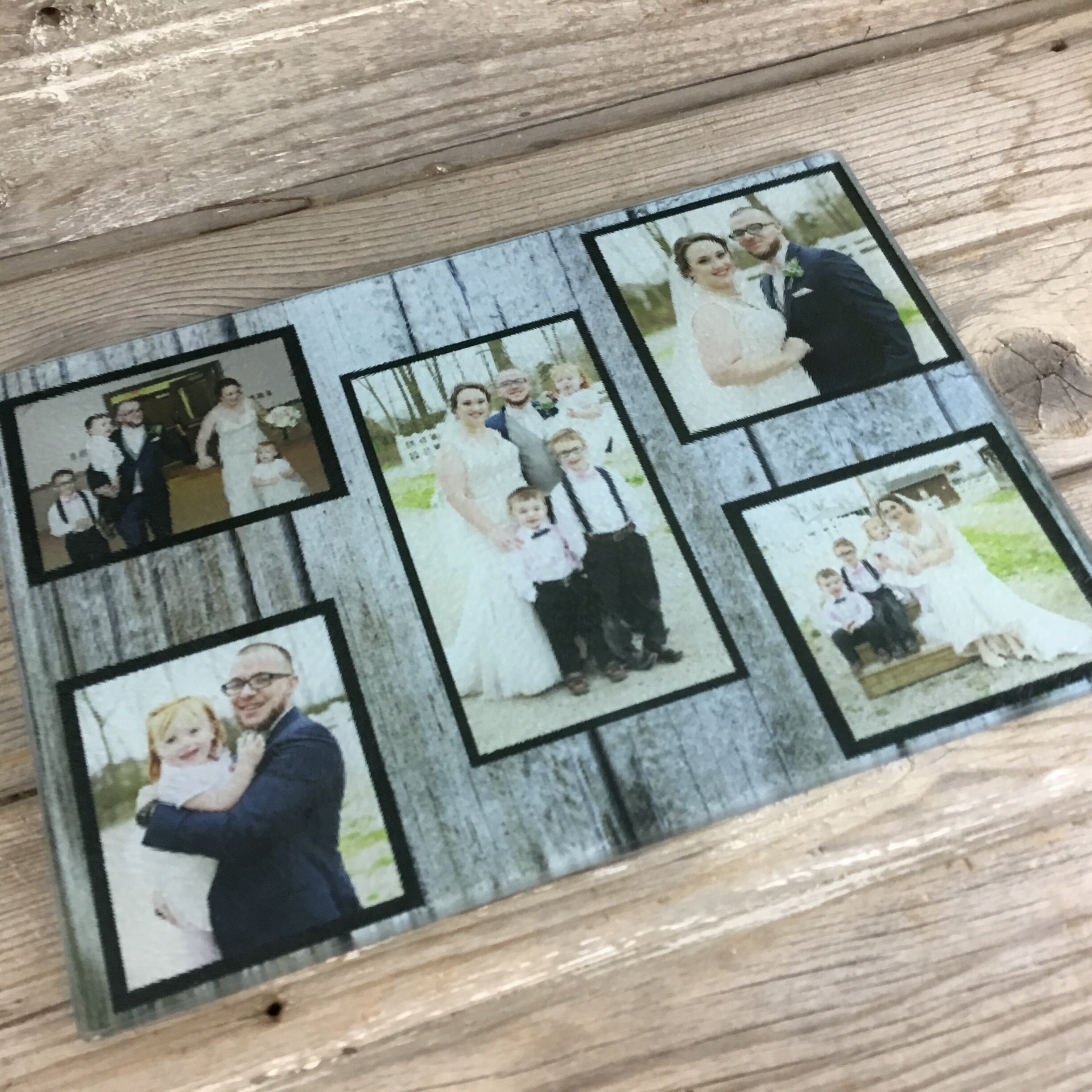 Custom Photo Cutting Board, Kitchen Decor, Personalized Picture Glass ...