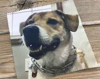 Personalized Microfiber Lens Cleaning Cloth 5 1/2" x 5 1/2" - Add Your Photo or Logo