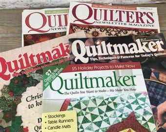 Lot of 3 Quiltmaker & 2 Quilters Newsletter Magazines