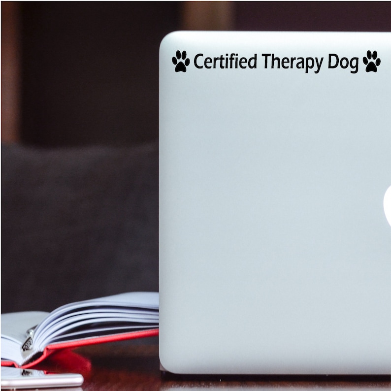 Certified Therapy Dog Decal image 2