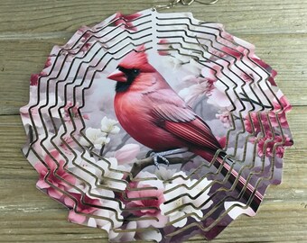 Male Cardinal Wind Spinner 10"