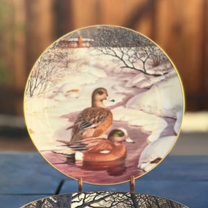 1988 Vintage &quot;The American Wigeon&quot; plate by Bart Jerner