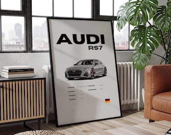Audi RS7 Performance Poster Gerollte Plakate | Auto Print, Automobiles Wandkunst