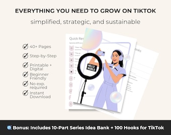 TikTok Growth Guide: 10K Followers in 60 Days (Digital Download)