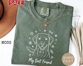 Comfort Color Dog Shirt for Dog Mom Shirt Animal Lover Tshirt Labrador Shirt Dog Mom Gift for Dog Owners Labrador Retriever Black Lab Tee