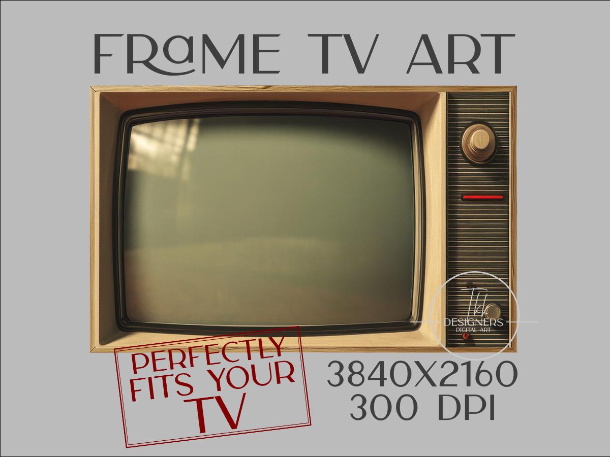 Vintage TV Screen Art: Retro Samsung Frame TV (digital