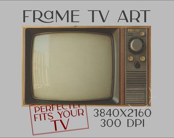 Vintage TV Screen Art: Retro Samsung Frame TV (Digital Download)