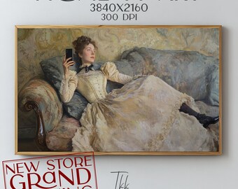 Selfie femme victorienne pour téléviseur Samsung Frame (téléchargement numérique)
