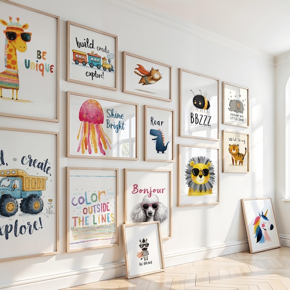 100+ Eclectic Nursery Wall Art Prints Nursery Prints Wall Art